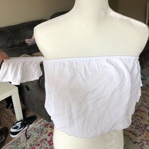 Brandy Melville off the shoulder white top